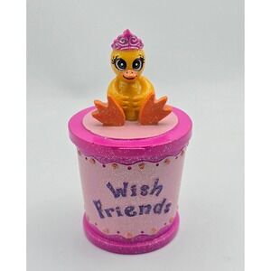 Vintage Y2K Collectible Claires Trinket Box Wish Friends Duck Glitter 2003